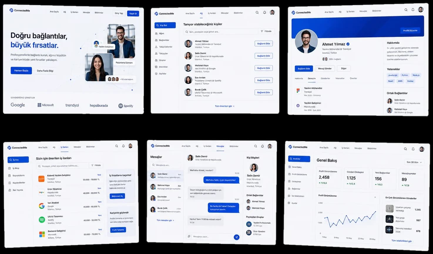 Sosyal medya ajansı web sitesi ana sayfa tasarımı
